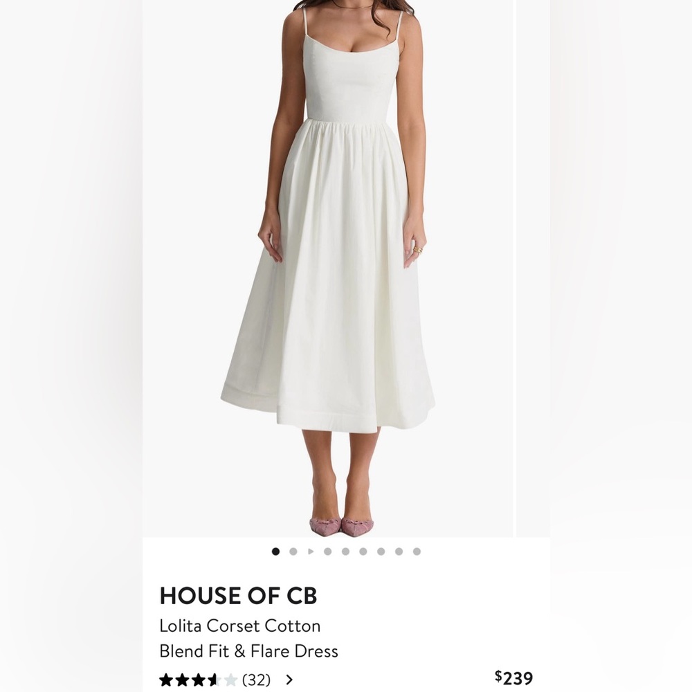 House of CB Lolita Corset Cotton Blend Fit & Flare Dress
